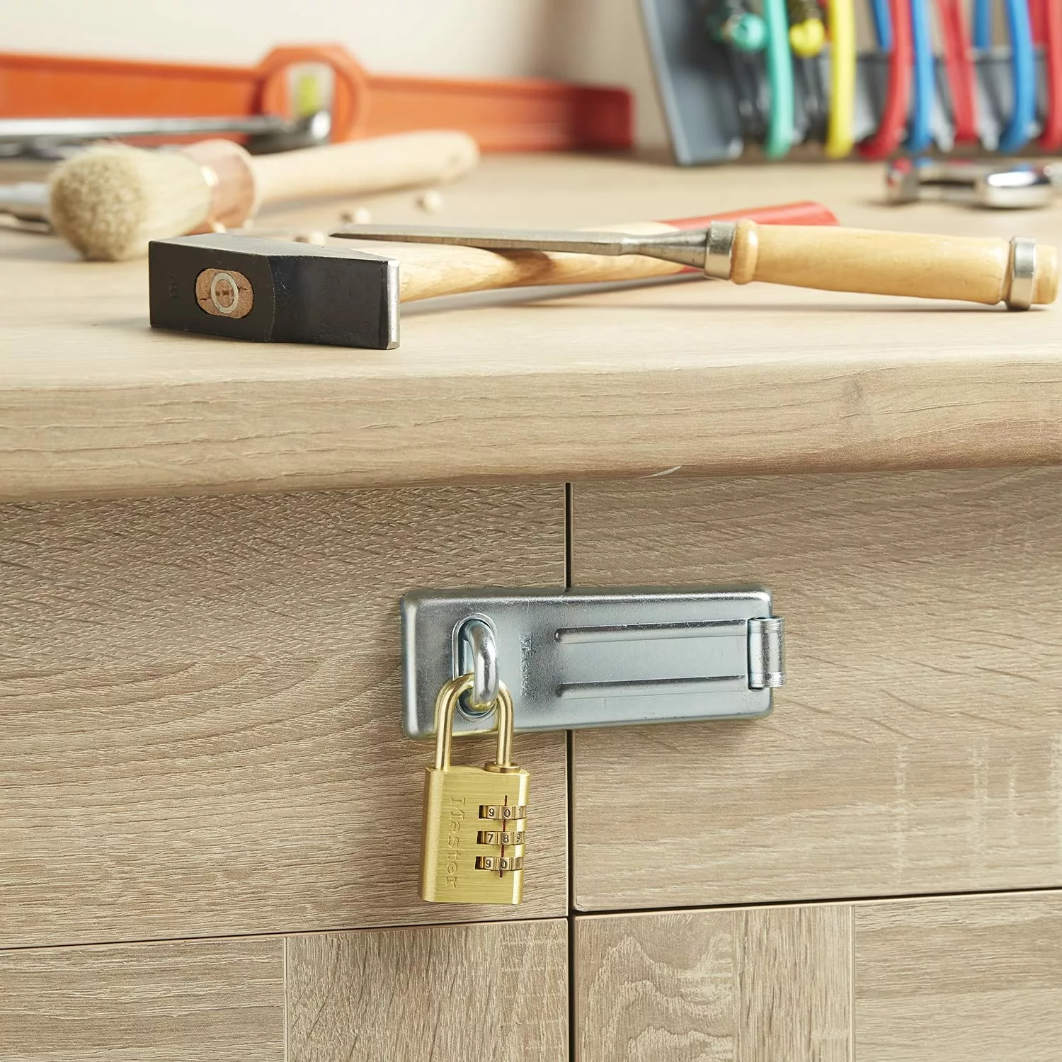 Master Lock 630EURD Hangslot 30mm Breed - Cijfercode thumbnail 3