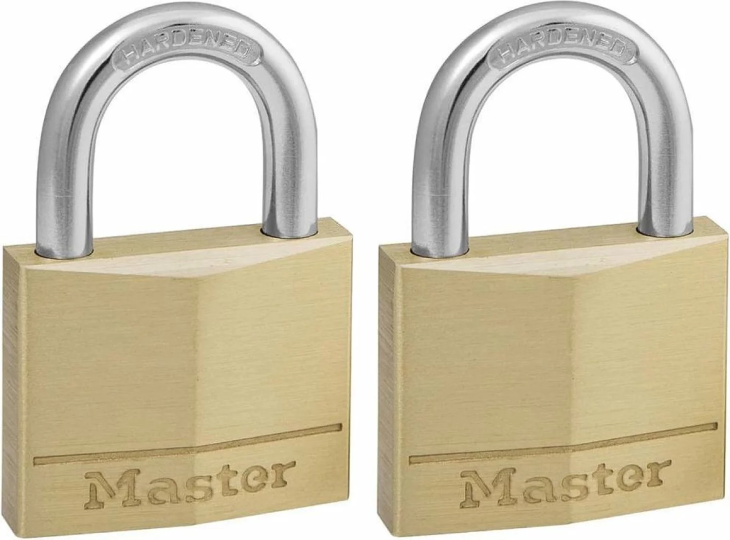 Master Lock 140EURT Hangslot 40mm Massief Messing - Set Van 2