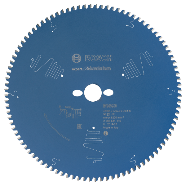 Bosch 2608644115 Expert Cirkelzaagblad - 305 X 30 X 96T - Aluminium - Carbide