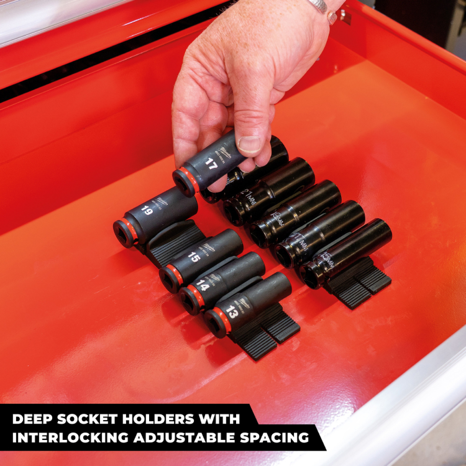 StealthMounts DHSP-SW-SK-10 Drawer Hive Deep Krachtdophouder Universeel Voor Ladekast - Zwart - 10 Stuks thumbnail 2