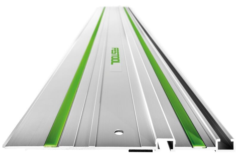 Festool FS 1400/2 Geleiderail - 1400mm - Met 2x FSZ 120 Schroefklemmen - Detailed view of the product