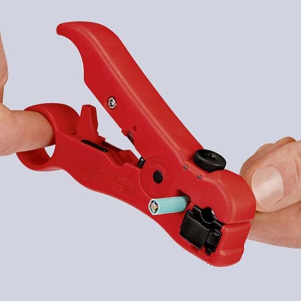 Knipex 16 60 06 SB Kabelstripper Voor Coax- En Datakabel - Detailed view of the product