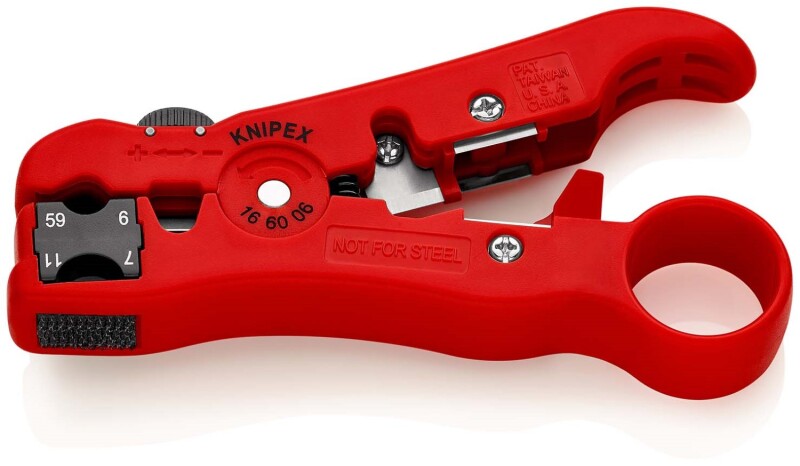 Knipex 16 60 06 SB Kabelstripper Voor Coax- En Datakabel