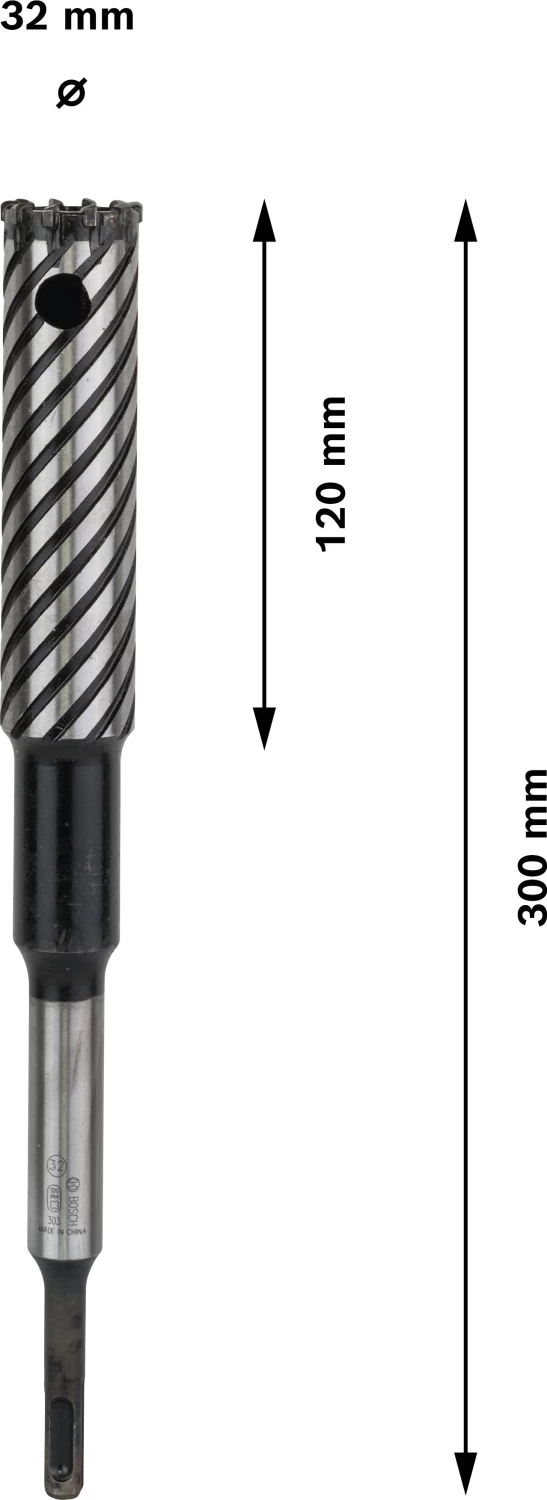 Bosch 2608587100 SDS-Plus Rebar Cutter Hamerboor - Type 9 - 4 Snijvlakken - 32 X 120 X 300mm thumbnail 4