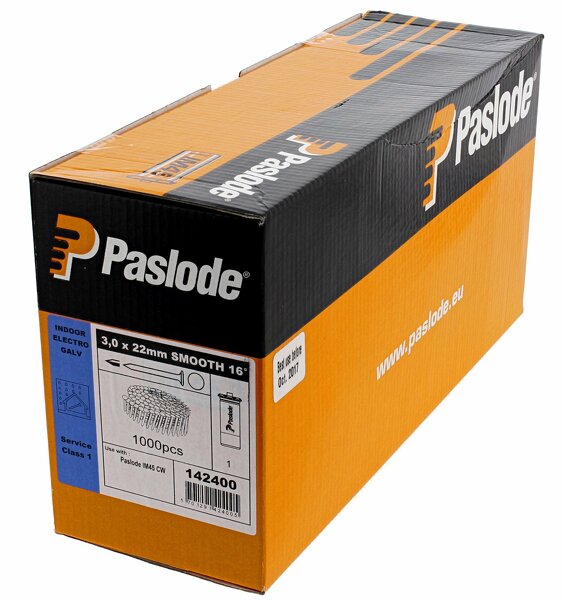 Paslode 142402 Asfaltnagel 3,0X22 Glad Therm.Vz.+Gas Im45 (1000st) - Detailed view of the product