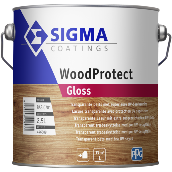 sigma woodprotect gloss kleur 2.5 ltr