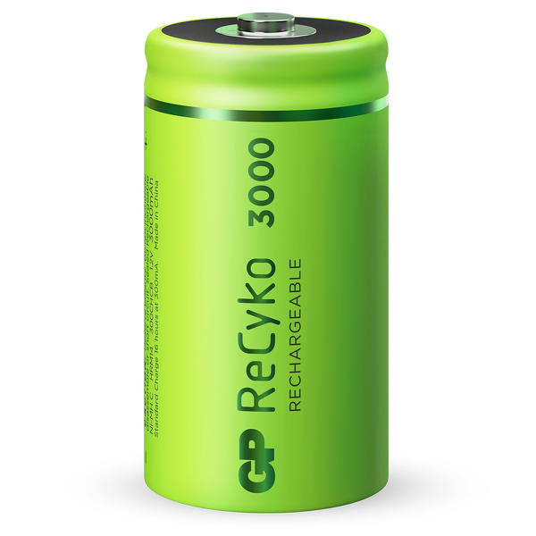 GP 3000mAh Oplaadbaar Batterij -NiMH - 2x C - 120300CHCB-C2 - Detailed view of the product