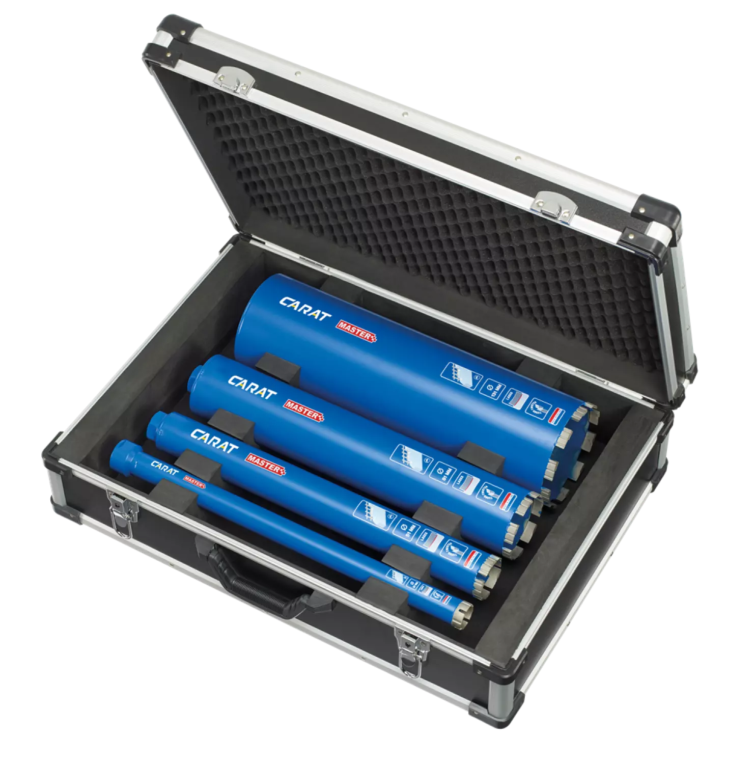 Carat EMSET010NL 4 Delige Diamantborenset Beton - 31 / 51 / 81 / 131mm thumbnail 2