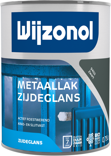 Wijzonol Metaallak Zijdeglans 9450 Zwart