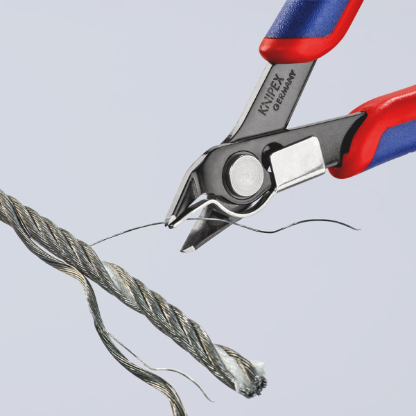 Knipex 7891125 Super-Knips Precisie Zijsnijtang - Elektronica - 125mm - Detailed view of the product