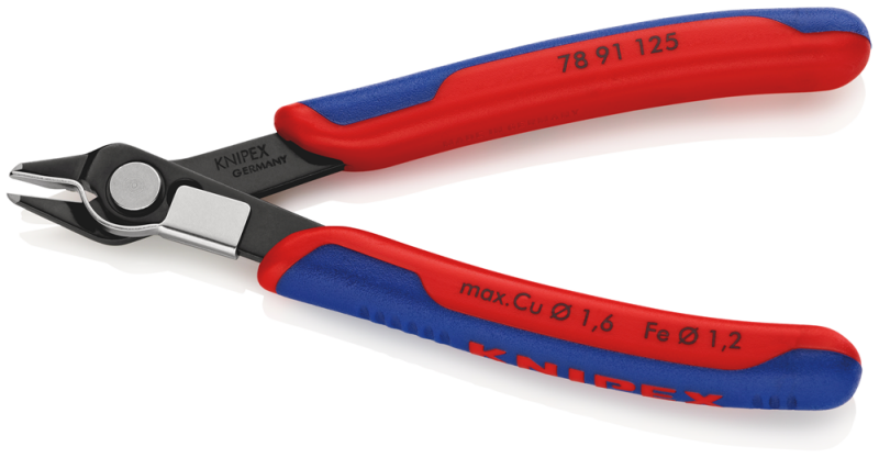 Knipex 7891125 Super-Knips Precisie Zijsnijtang - Elektronica - 125mm - Detailed view of the product