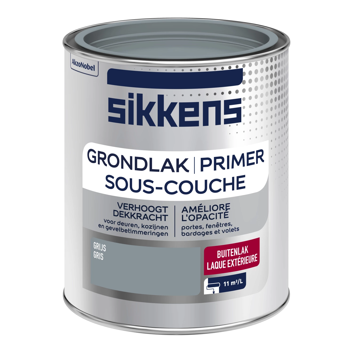 Sikkens grondlak buiten grijs 750ml
