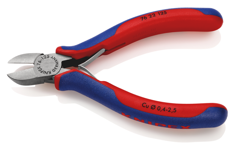 Knipex 7622125 Zijsnijtang - Elektromechanica - 125mm - Detailed view of the product