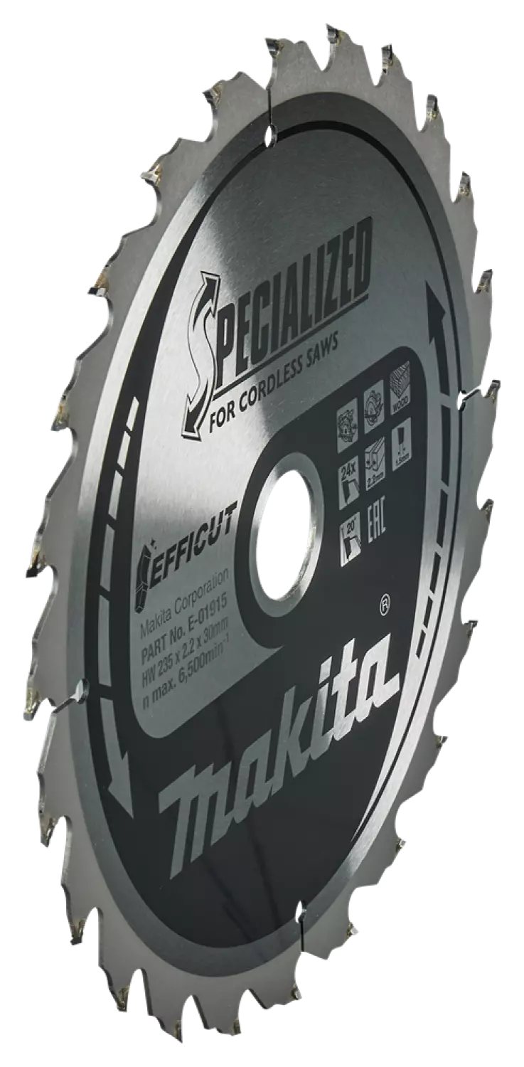 Makita E-01915 Efficut Cirkelzaagblad Hout - 235x30x2,2mm 24T thumbnail 2