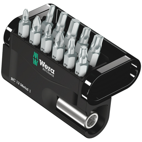Wera 5057424001 12-delige Bit-Check 12 Metal 1 Bitset