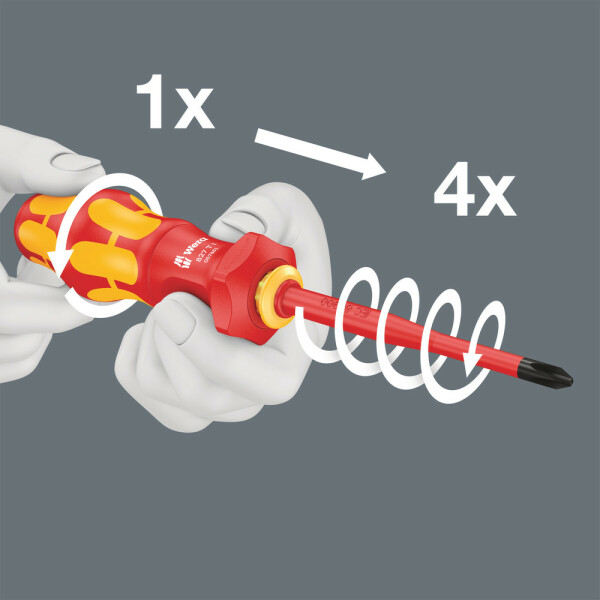Wera 05006640001 16-delig Kraftform Kompakt Turbo I 1 Tool Finder Schroevendraaierset - Detailed view of the product