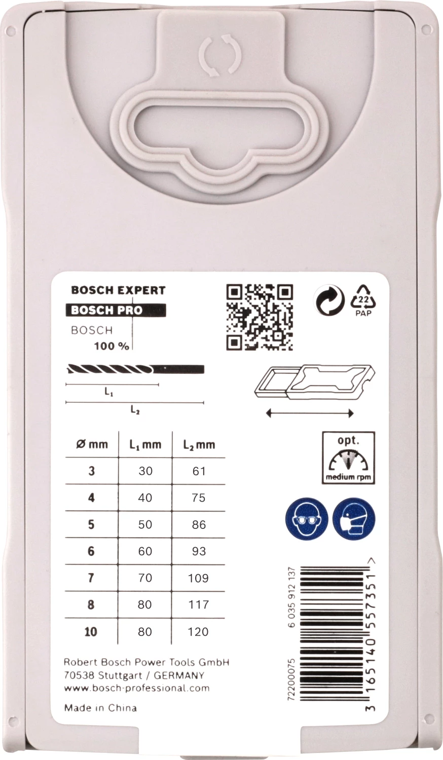 Bosch 2607017034 7-delige Houtspiraalboor Set In Cassette - 3-10mm thumbnail 3