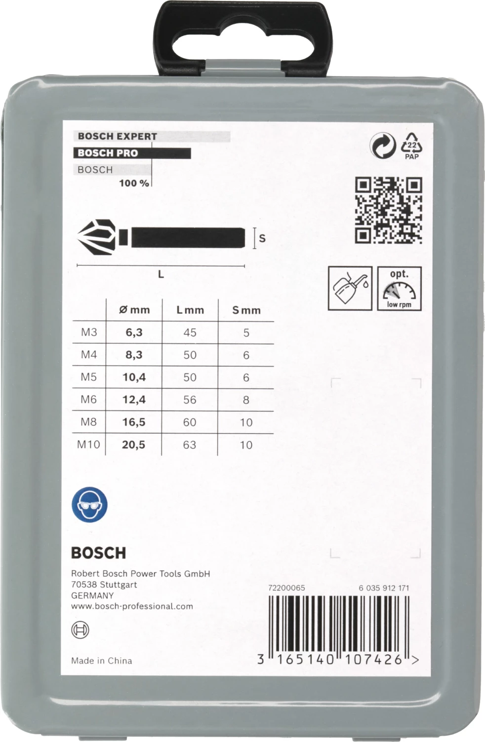 Bosch 2608597527 6-Delige Verzinkborenset 45 / 63mm / 510mm / 6,3 X 8,3 X 10,4 X 12,4 X 16,5 X 20,5mm thumbnail 3