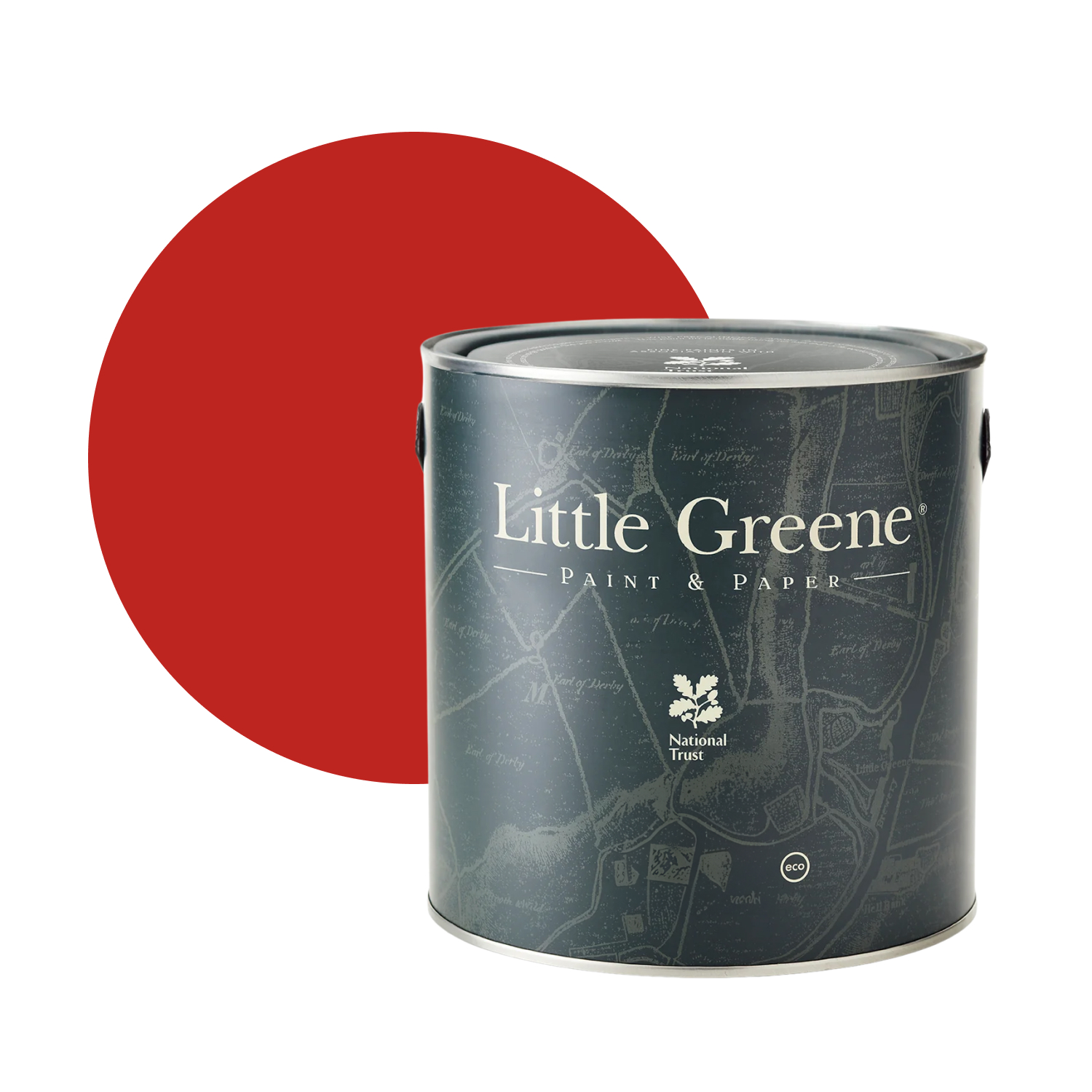 Little Greene Interior Oil Eggshell - Atomic Red No. 190 - 1L