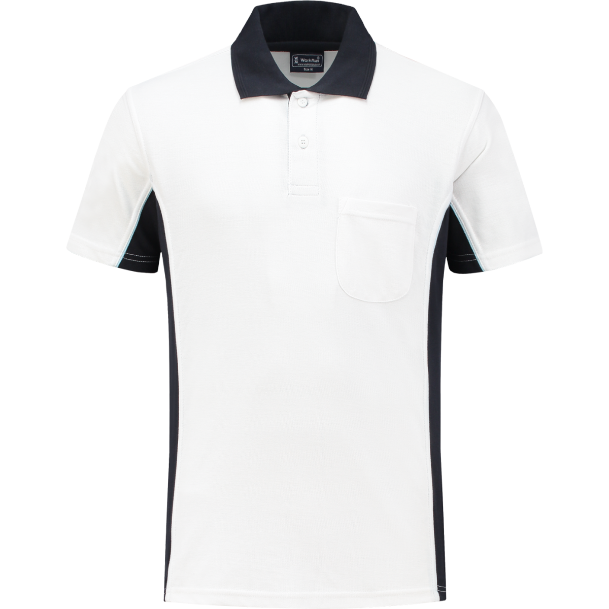 Workman 1401 Poloshirt - Wit / Navy