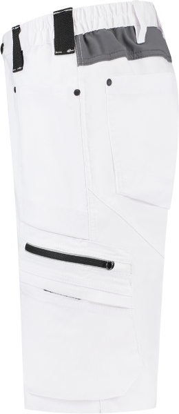 Workman 9083 STRETCH Bermuda Werkbroek P2S - Wit / Grijs - Maat 42 (28/30) - Detailed view of the product