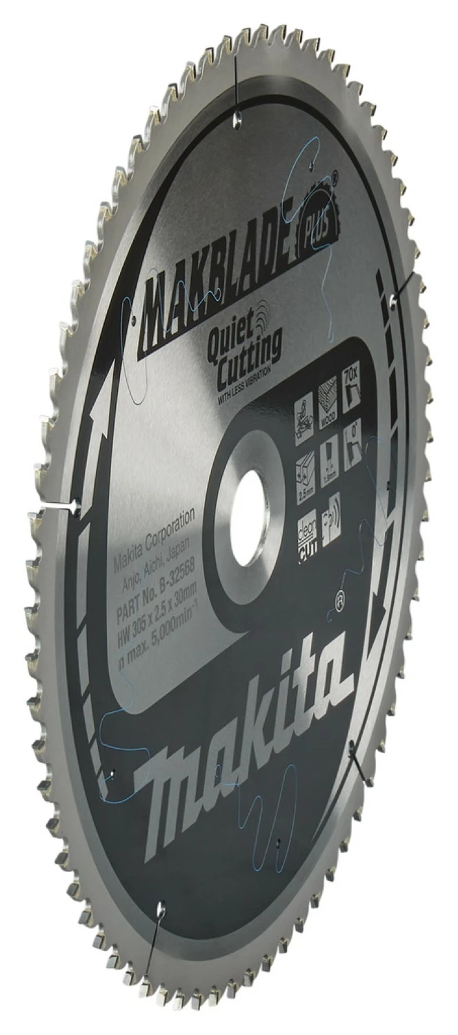 Makita B-32568 Makblade-Plus Cirkelzaagblad - 305 X 30 X 70T - Hout thumbnail 3