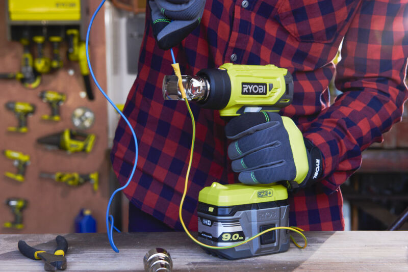 Ryobi R18HG-0 18V Li-Ion Accu Heteluchtpistool Body - 170l/min - Detailed view of the product