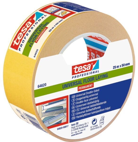Tesa 64620 Professional Dubbelzijdige Tape - 50mm X 25m afbeelding