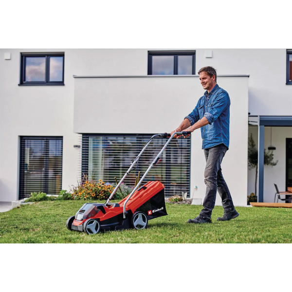 Einhell GE-CM 36/33 Li Kit (2x 2.5 Ah) Accu Grasmaaier - Power X-Change - 33cm - Detailed view of the product