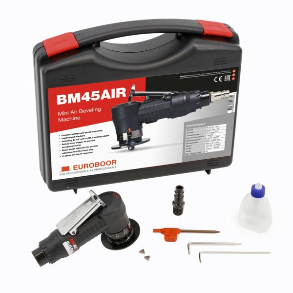 Euroboor BM45AIR Luchtaangedreven Laskanten Freesmachine - 8mm - Detailed view of the product