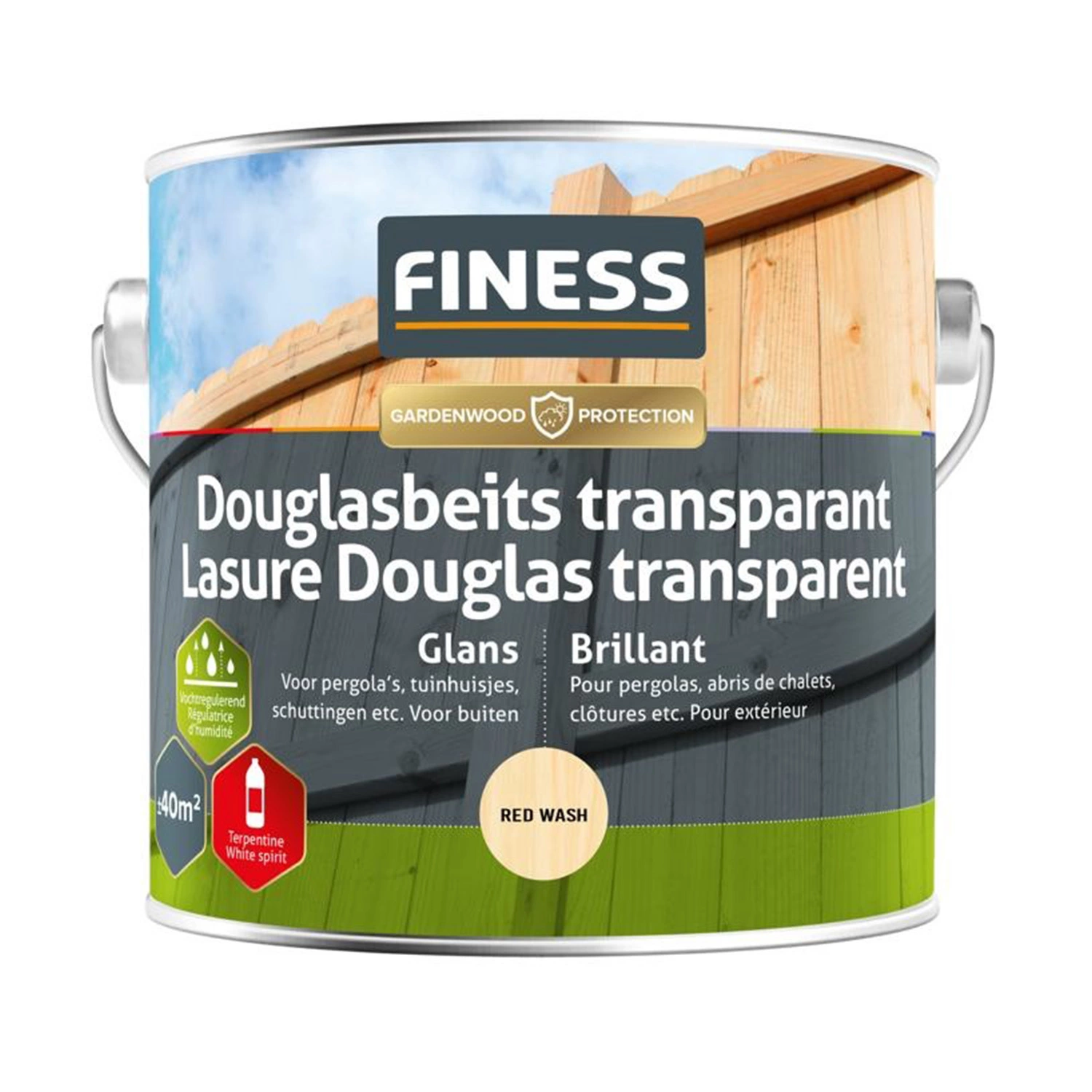 Finess Douglas Beits 2538 - Red Wash - 2,5L afbeelding