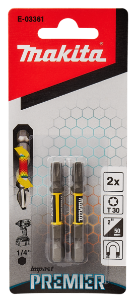 Makita E-03361 Slagschroefbit - T30 X 50mm - Detailed view of the product