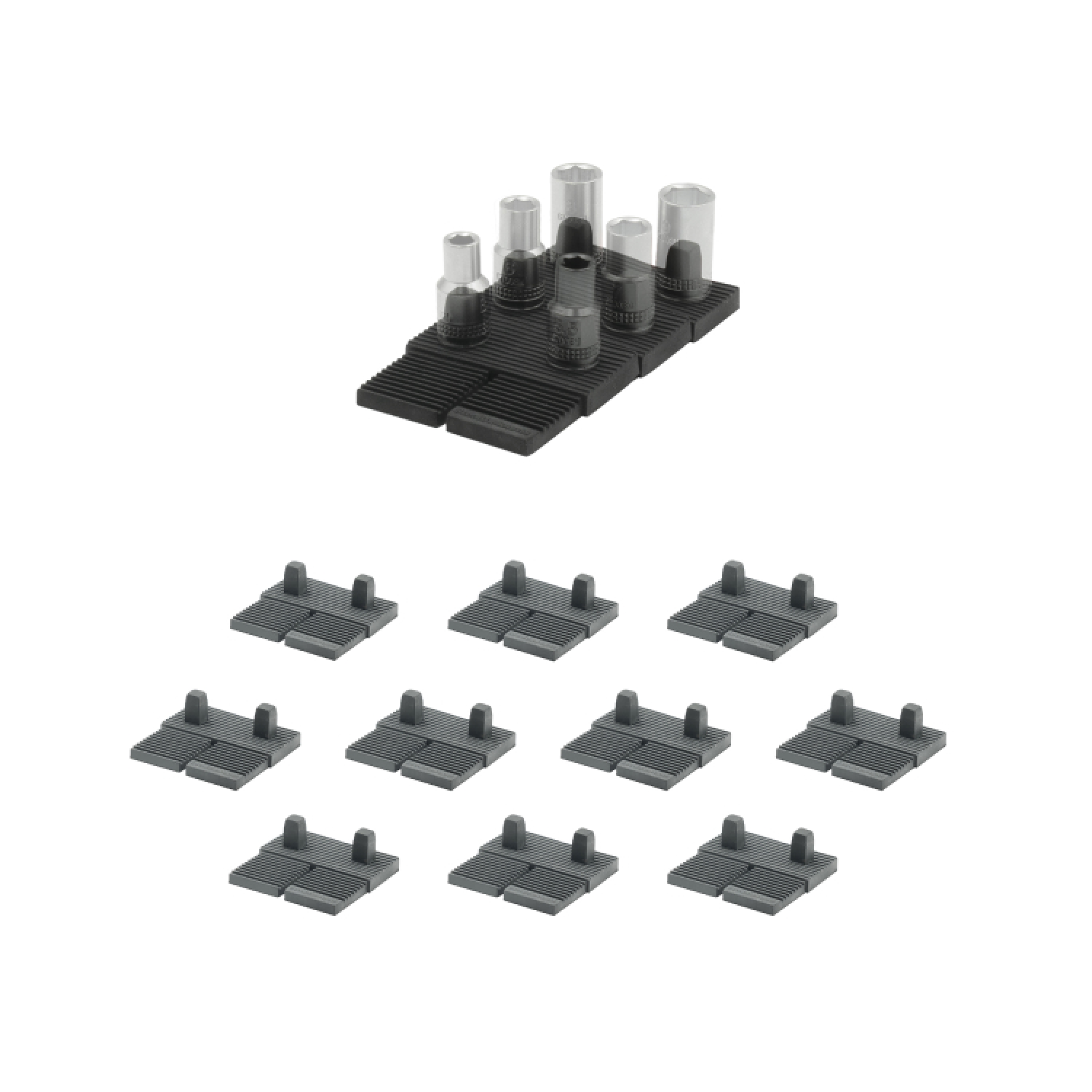 StealthMounts DHSP-3/8-SK-10 Drawer Hive Dophouder 3/8"Voor Ladekast - Zwart - 10 Stuks