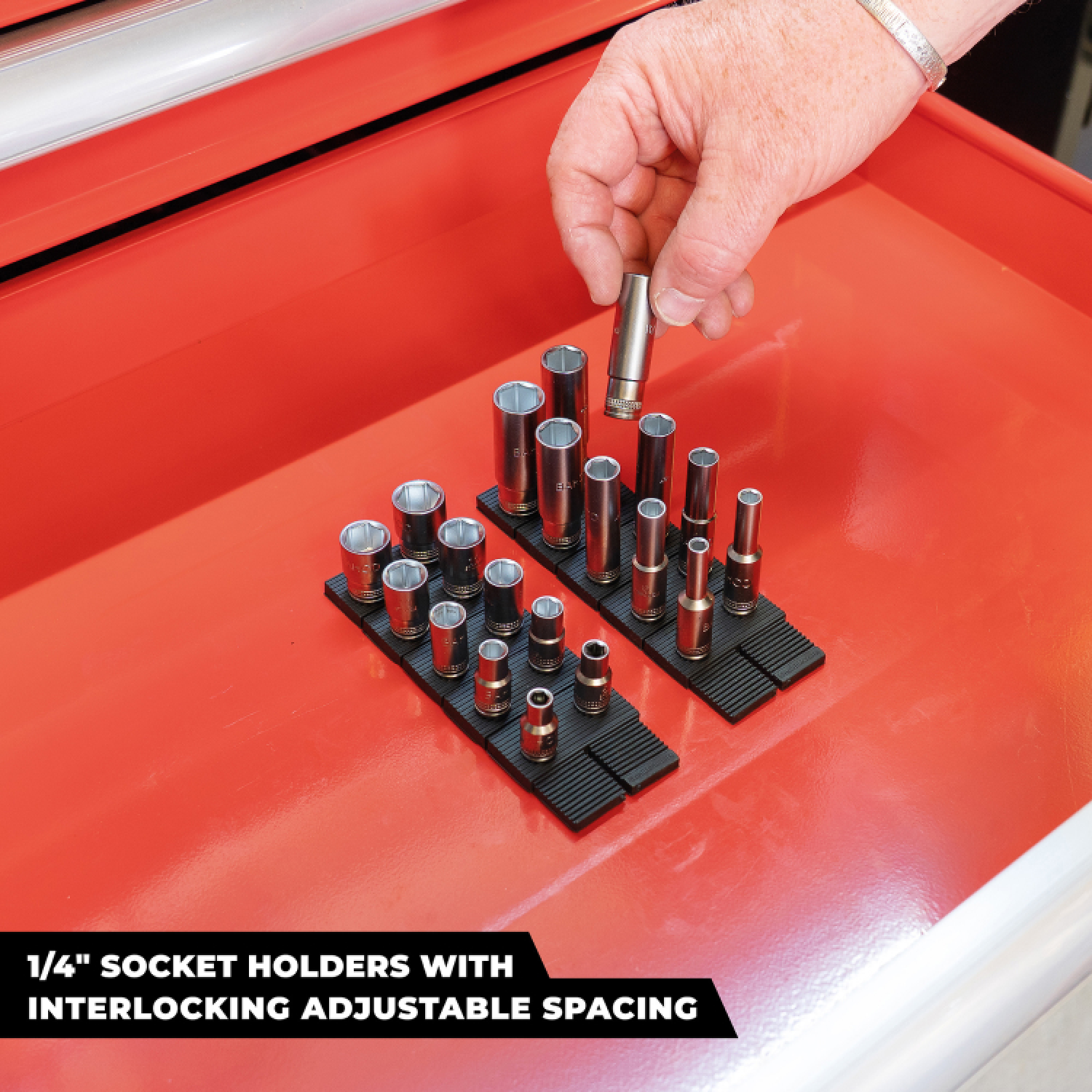 StealthMounts DHSP-3/8-SK-10 Drawer Hive Dophouder 3/8"Voor Ladekast - Zwart - 10 Stuks thumbnail 2