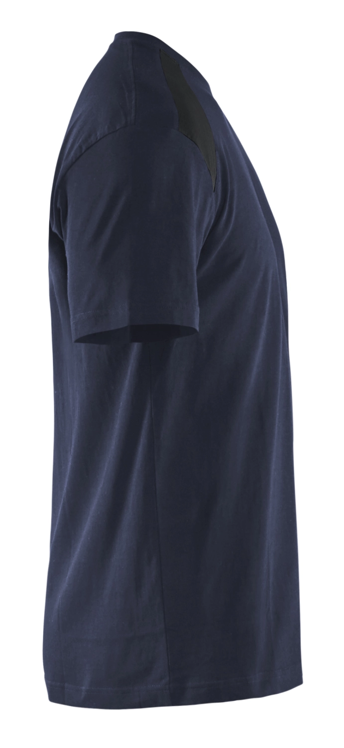 Blåkläder 337910428699XL T-shirt Bi-colour - Donker Marineblauw/zwart - XL thumbnail 4