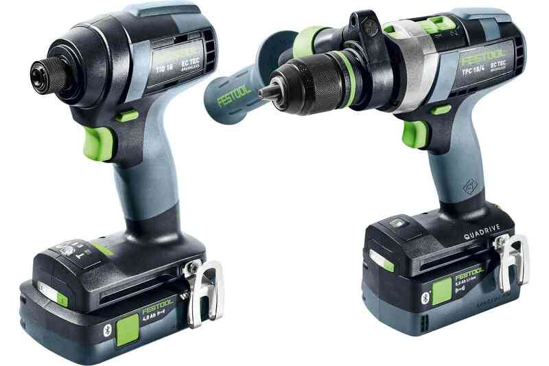 Festool TID 18 5,0/4,0-Set TPC 18/4 18V Li-Ion Accu Combiset (1x 4,0Ah&1x 5,0Ah) In Systainer - Bluetooth - Detailed view of the product