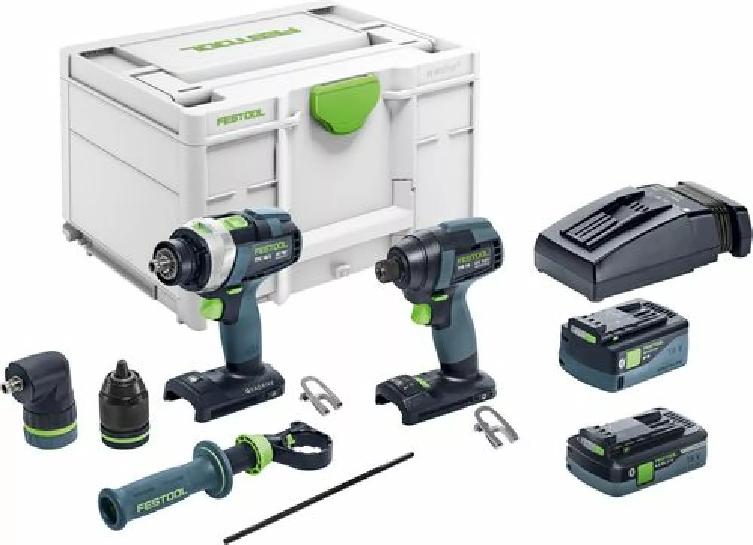 Festool TID 18 5,0/4,0-Set TPC 18/4 18V Li-Ion Accu Combiset (1x 4,0Ah&1x 5,0Ah) In Systainer - Bluetooth