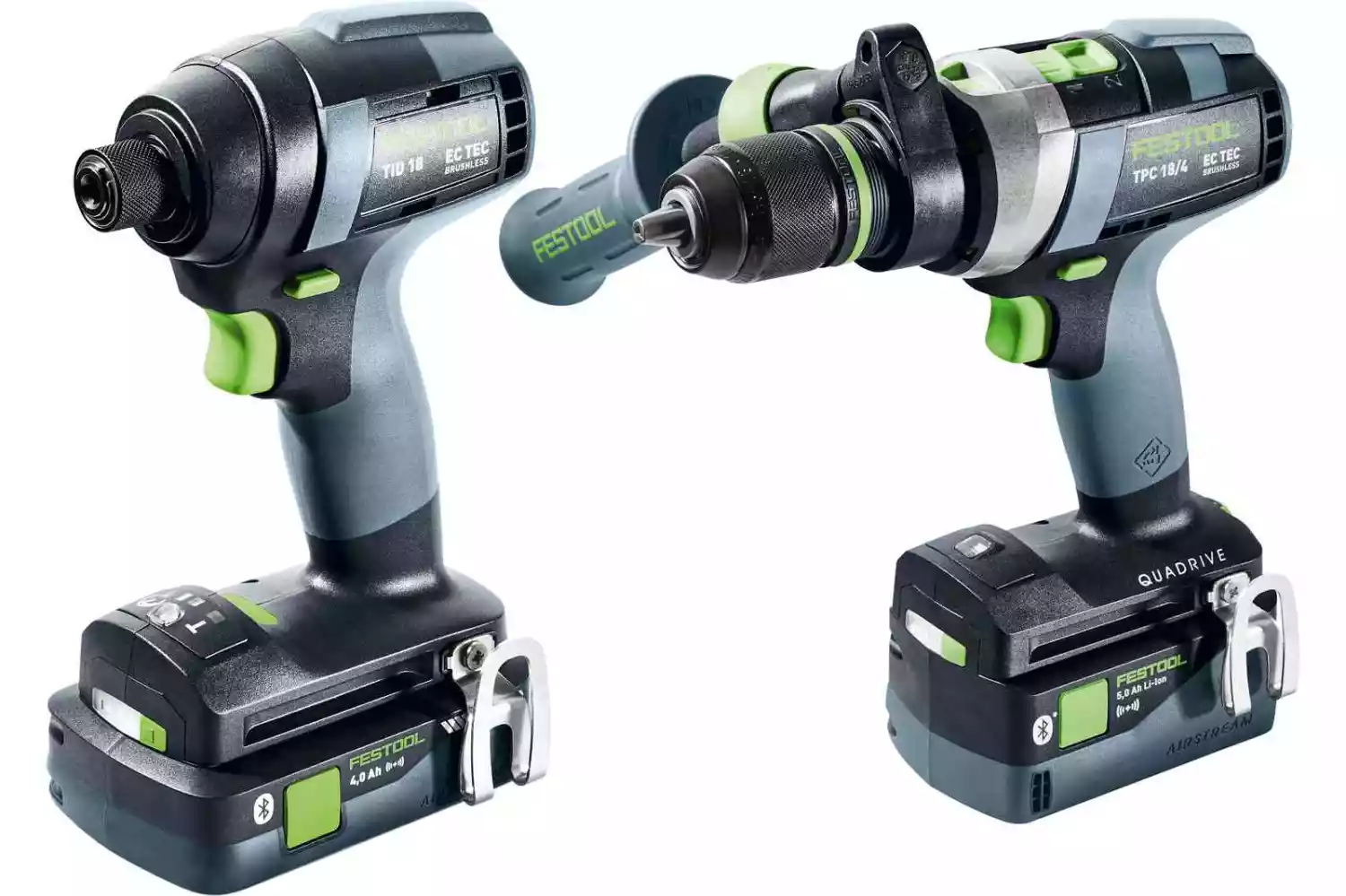 Festool TID 18 5,0/4,0-Set TPC 18/4 18V Li-Ion Accu Combiset (1x 4,0Ah&1x 5,0Ah) In Systainer - Bluetooth thumbnail 2