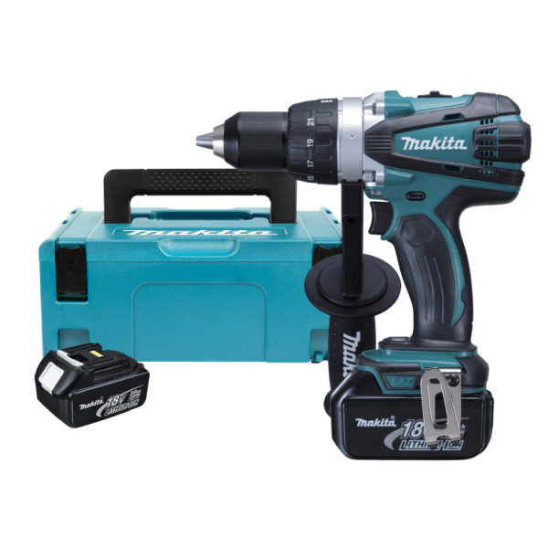 Makita BDF458RFJ 18V Li-Ion Accu Boor-/schroefmachine Set (2x 3.0Ah Accu) In Mbox - Default image for the product