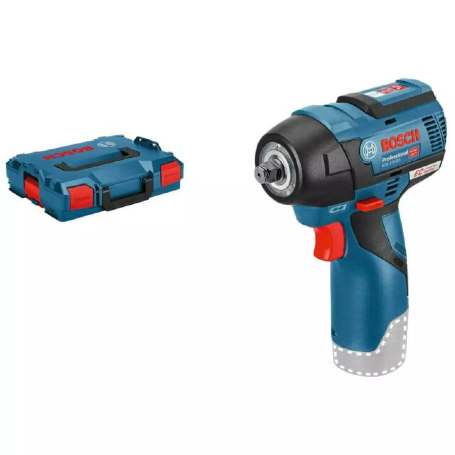 Bosch GDS 12V-115 12V Li-ion Accu Draaislagmoeraanzetter Body In L-Boxx - 115Nm - 3/8"- Koolborstelloos