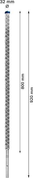 Bosch 2608900257 EXPERT Hamerboor SDS Max-8X - 32x800x920mm - Detailed view of the product