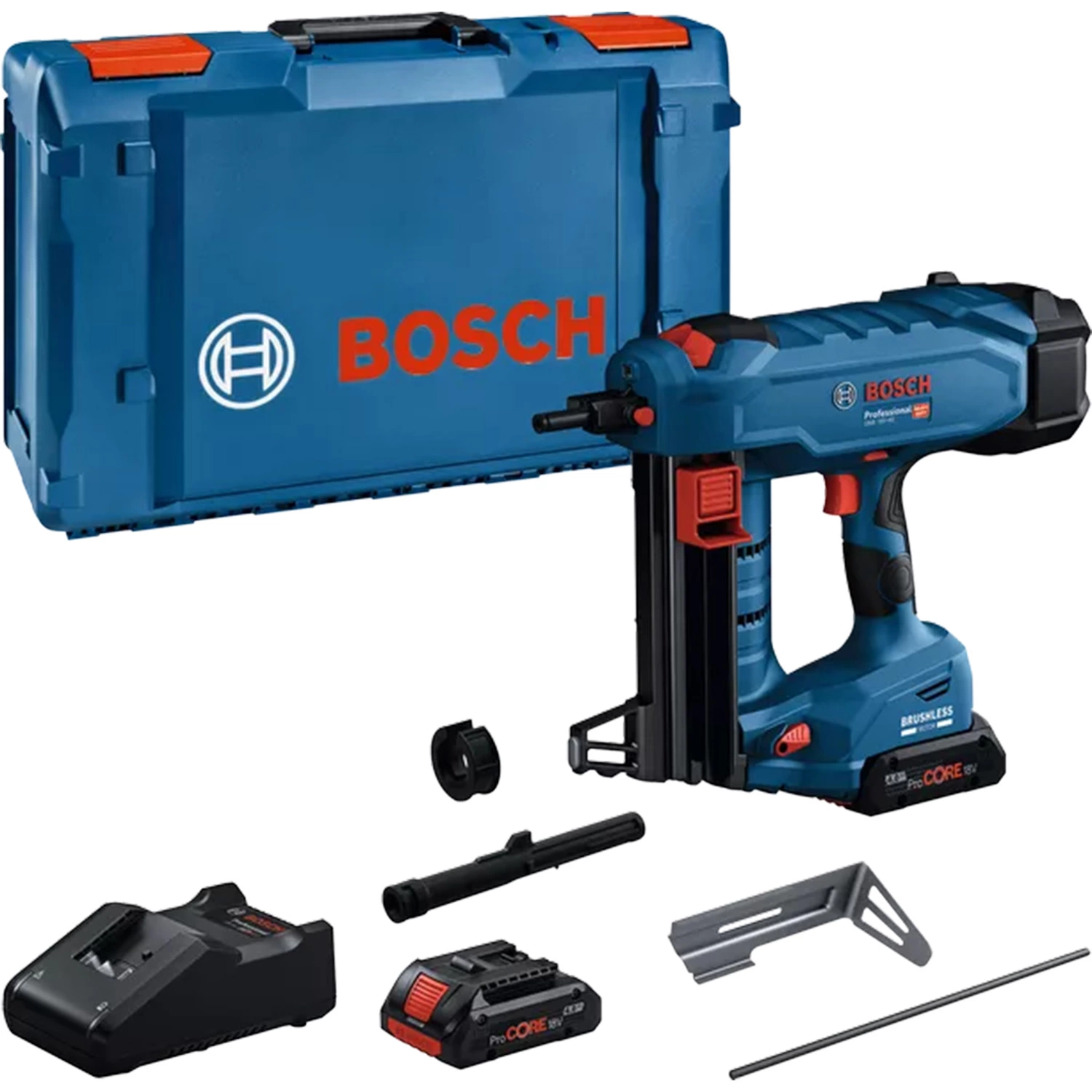 Bosch GNB 18V-40 18V Accu Betontacker Set (2x 4.0Ah Accu) In XL-boxx