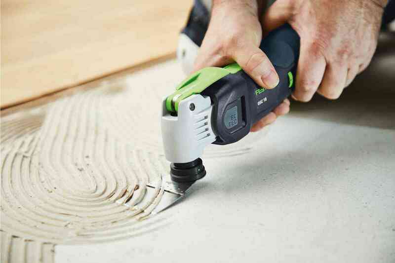 Festool VECTURO OSC 18 HPC4,0 EI-Plus 18V Li-Ion Accu Oscillerende Set (1x 4,0Ah) In Systainer - Koolborstelloos - Detailed view of the product