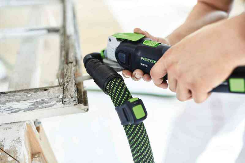 Festool VECTURO OSC 18 HPC4,0 EI-Plus 18V Li-Ion Accu Oscillerende Set (1x 4,0Ah) In Systainer - Koolborstelloos - Detailed view of the product