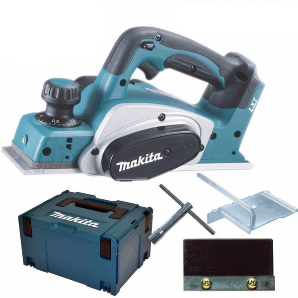 Makita DKP180Y1J 18V Li-Ion Accu Schaafmachine Body + (1x 1.5Ah Accu) In Mbox - 82mm - 2mm EAN: 88381673112