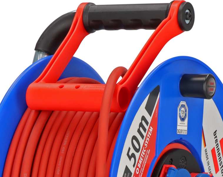 Brennenstuhl 1238930 Garant Bretec IP44 Kabelhaspel - H07RN-F 3G1,5 - 50m - Detailed view of the product