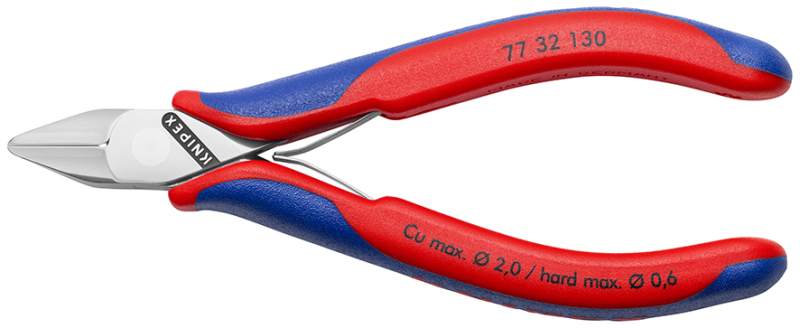 Knipex 77 82 130 Elektronica Zijsnijtang - 130mm - Detailed view of the product