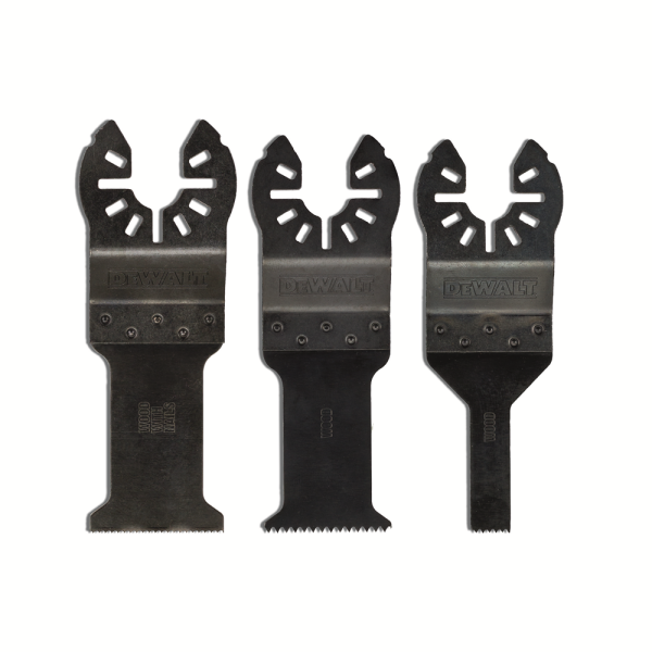 DeWALT DT20713 3 Delige Multitool Universele Zaagbladen Set - Detailed view of the product
