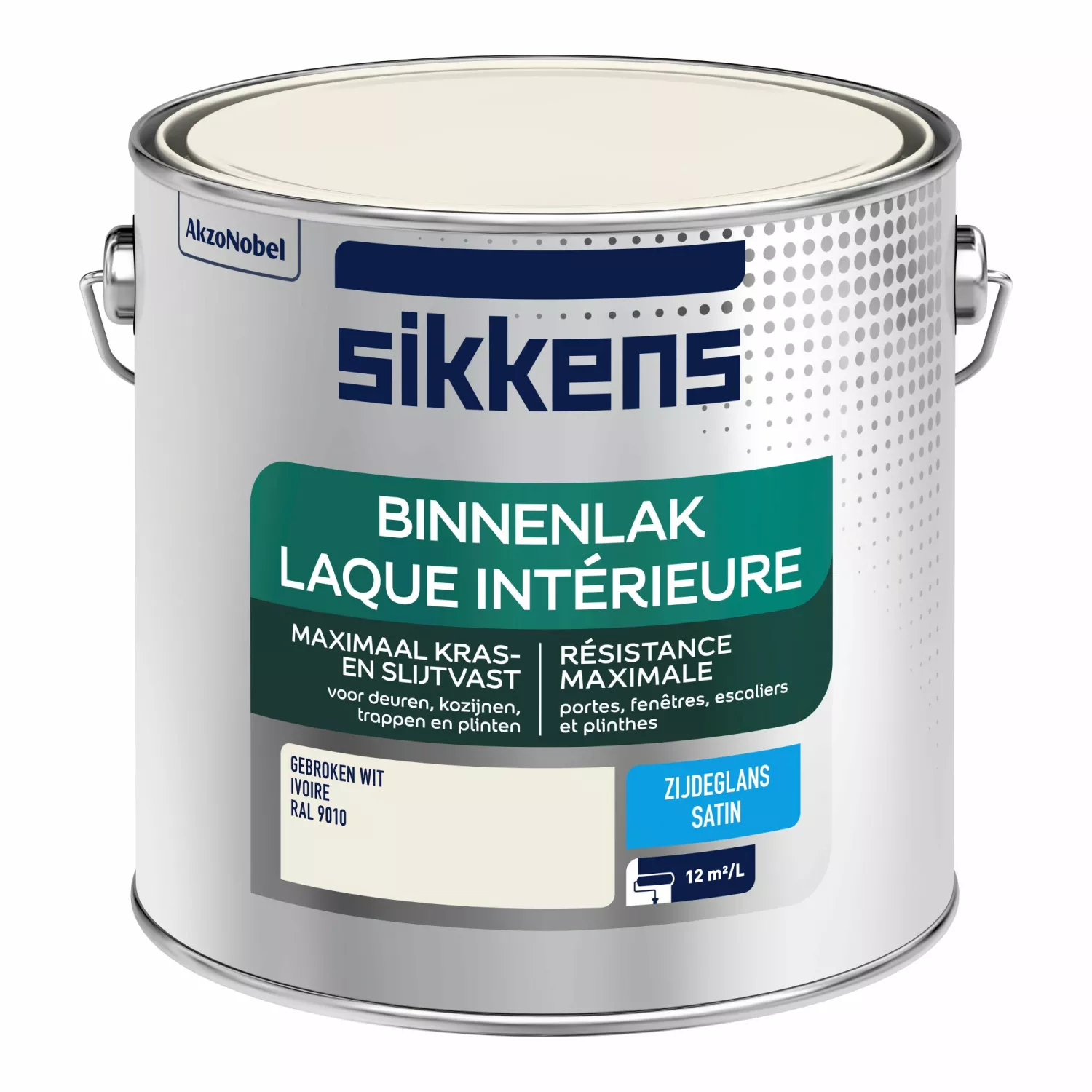 Sikkens Binnenlak Zijdeglans Ral 9010 2,5l
