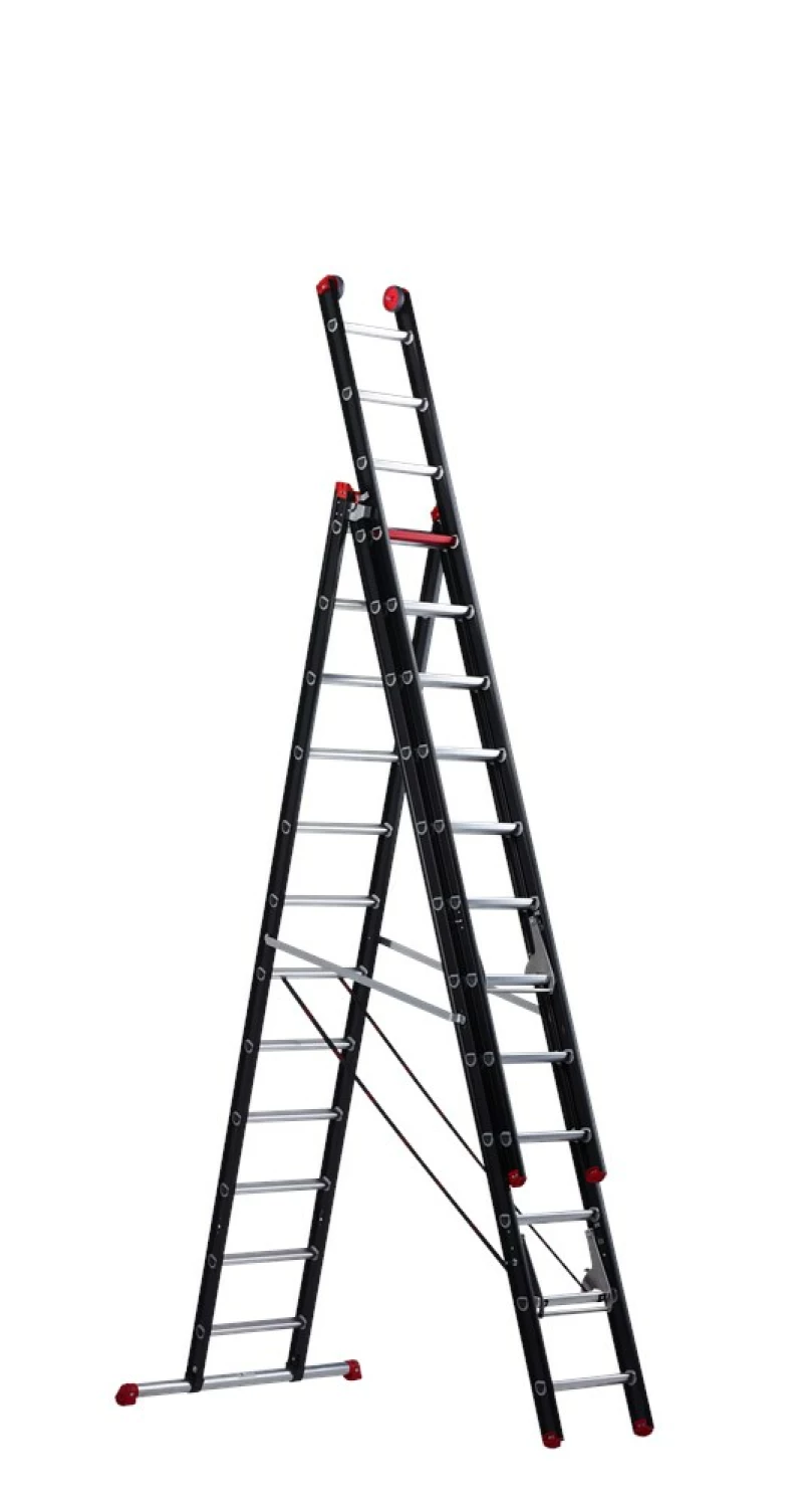 Altrex Mounter ZR 3083 Reformladder - Aluminium - 3 X 12 Sporten - 8,8m - Met Stabiliteitsbalk